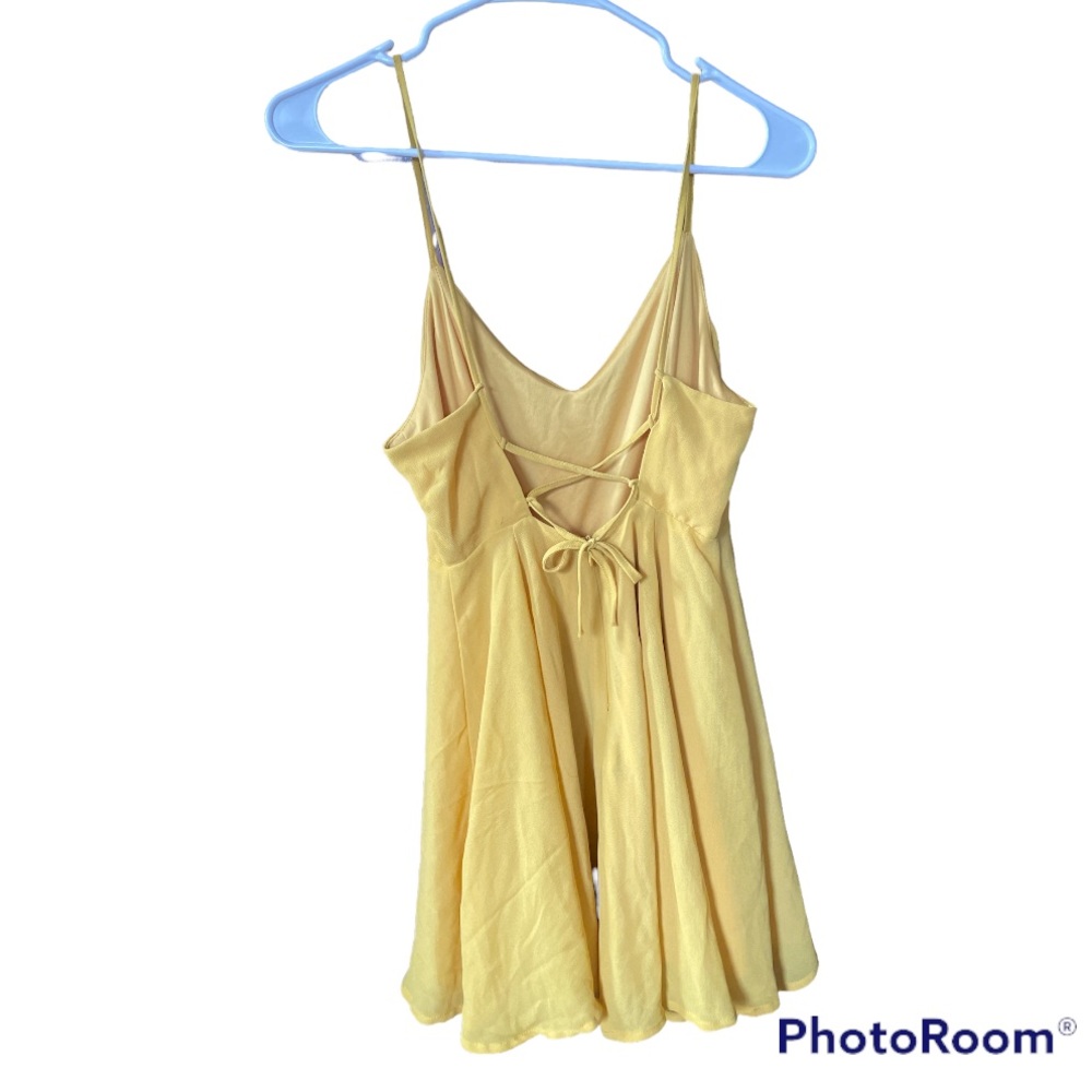 Size s forever 21 yellow mini dress